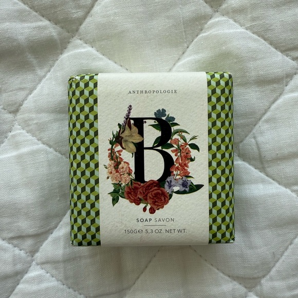 Anthropologie Floral Wrapped Soap “B” - Picture 2 of 4